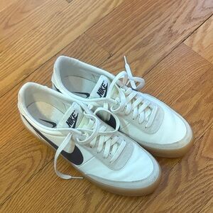 Nike Men's White and Beige Sneakers